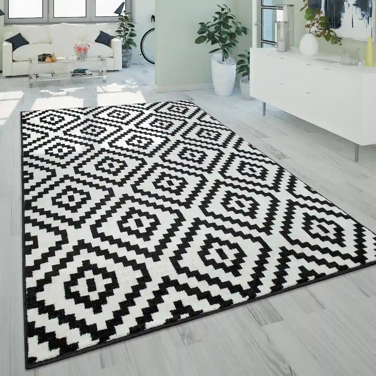 Tapis Scandinave Losato - Noir