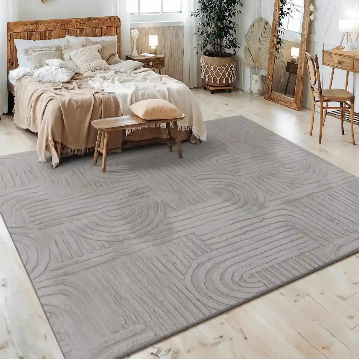 Tapis Scandinave Nila - Tapis gris