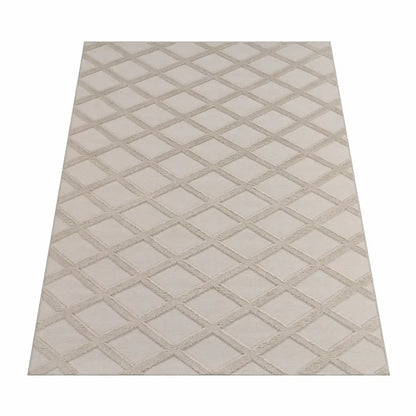 Tapis Scandinave Nova Cream sur fond blanc
