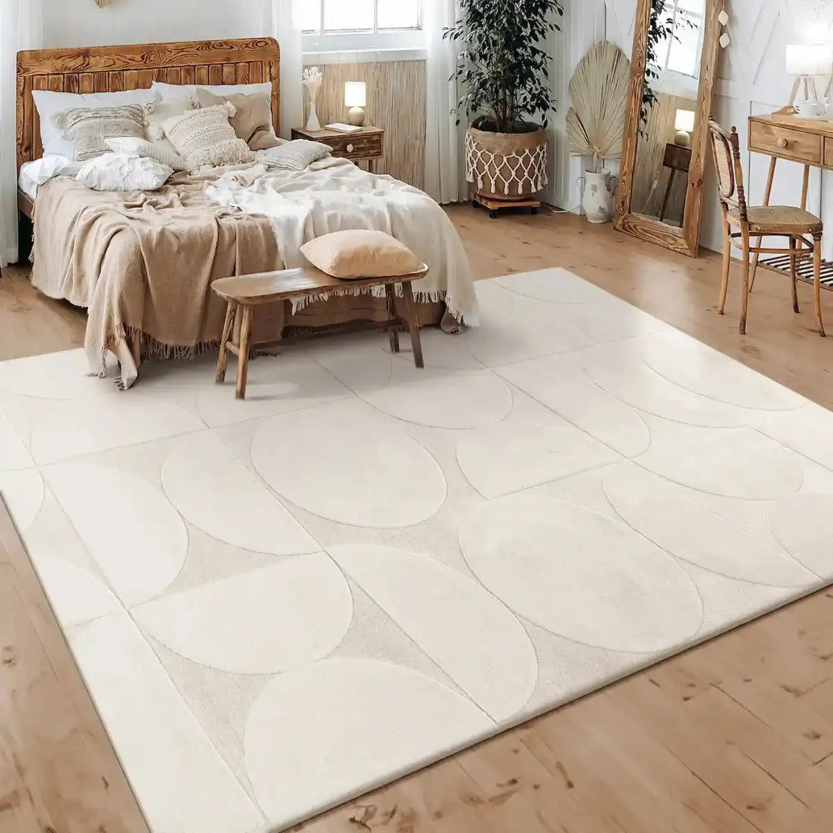 Tapis Scandinave Salino - Tapis Crème