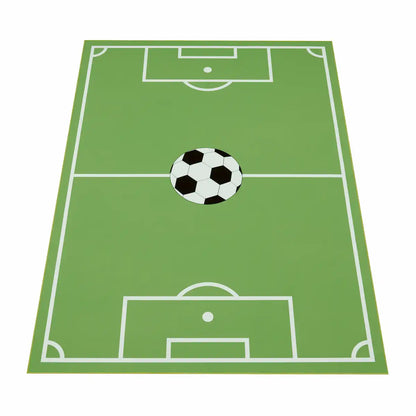 Tapis Terrain de Foot sur fond blanc