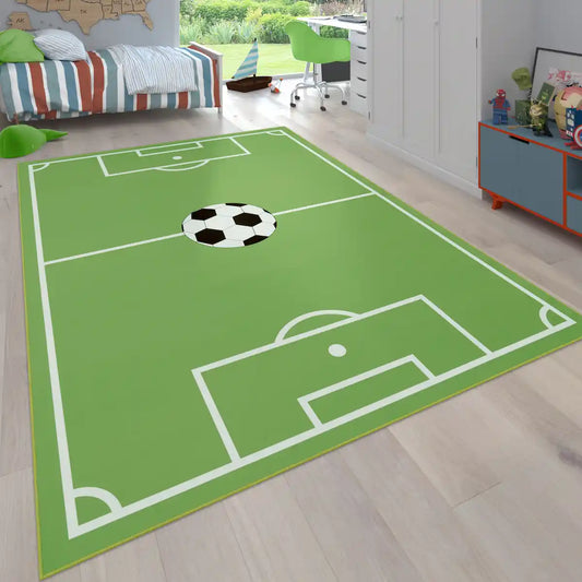 Tapis Terrain de Foot - Tapis Chambre enfant et salle de jeux