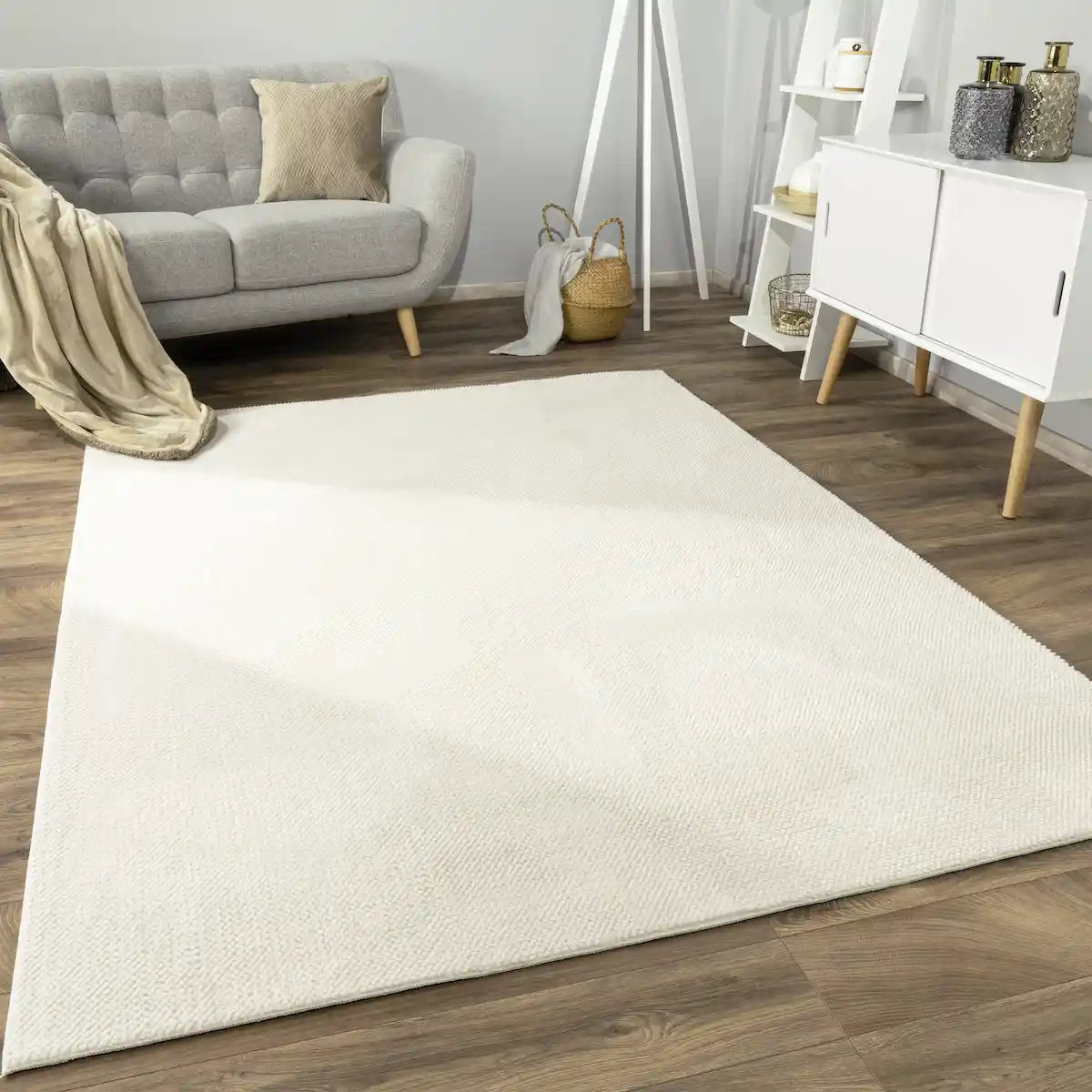 Tapis Uni Borea - Crème