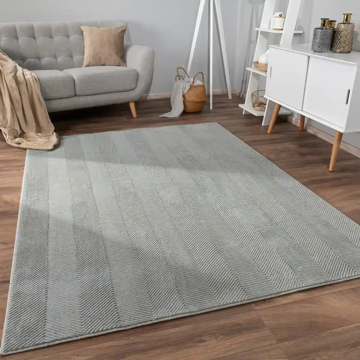 Tapis Uni Devo - Gris