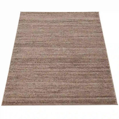 Tapis Uni Luby Beige sur fond blanc
