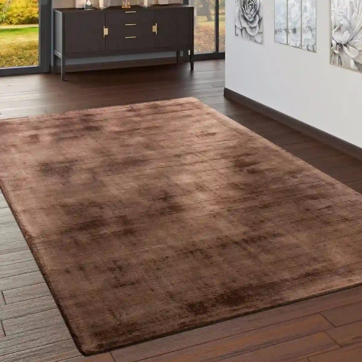 Tapis Uni Manita Marron