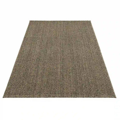 Tapis Uni Nara Tapis Uni Nara Vert sur fond blanc
