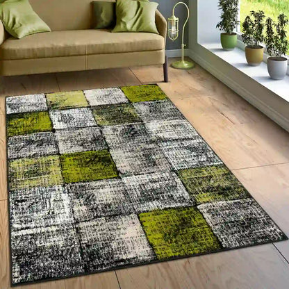 Tapis Vintage Patch - Vert