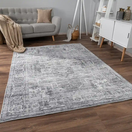 Tapis Vintage Soma Gris - Tapis de Salon
